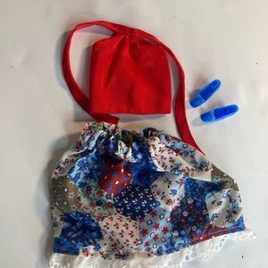 Barbie fashion doll vintage floral outfit shoes